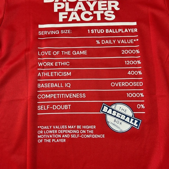 Red Short Sleeve Tee with Sports Graphic - Picture 4 of 4